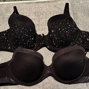 Victoria's Secret Black Demi Bra set